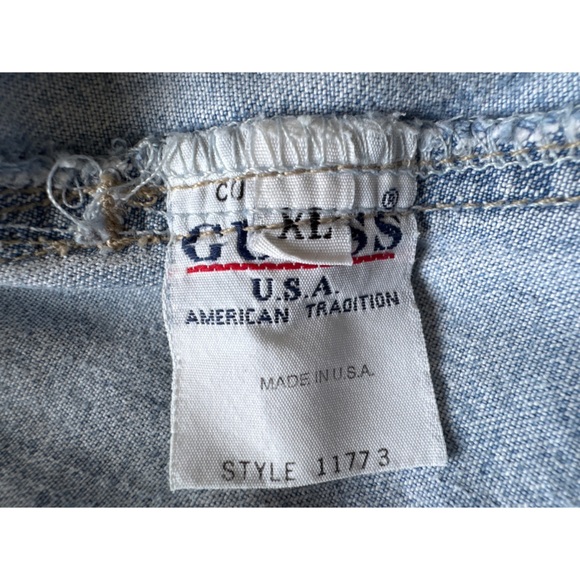 Vintage 90s Guess Denim Overalls Size XL - Picture 9 of 10